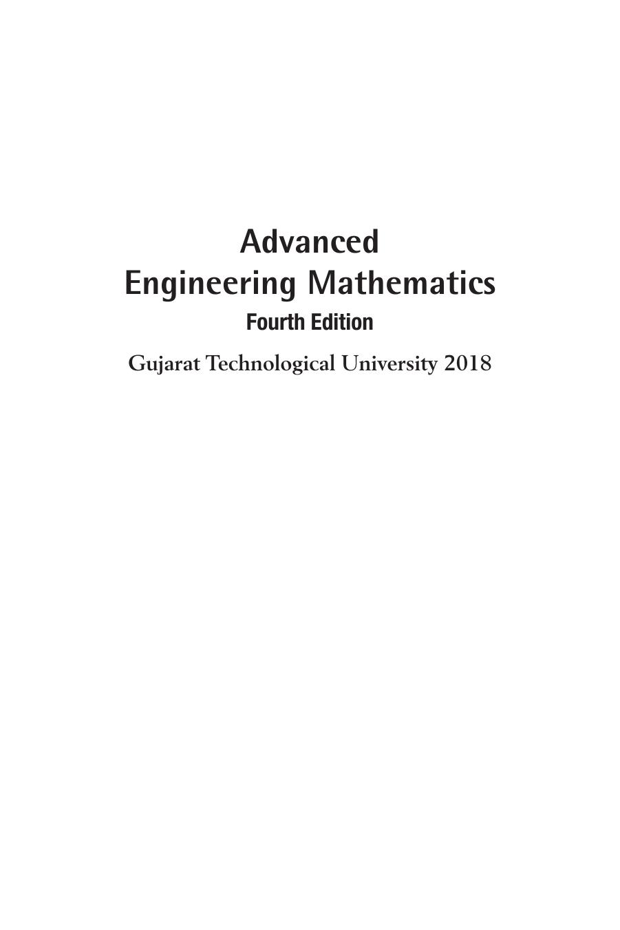ADVANCED ENGINEERING MATHEMATICS Singh