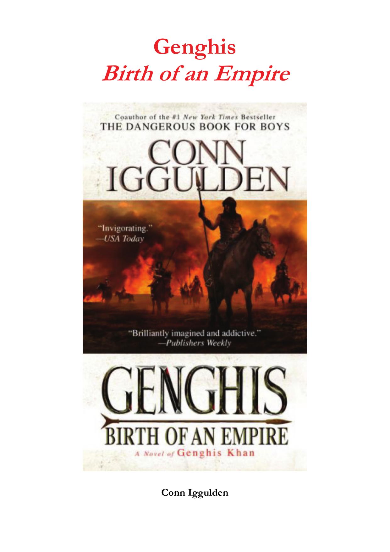 Conn Iggulden - Genghis, Birth of an Empire