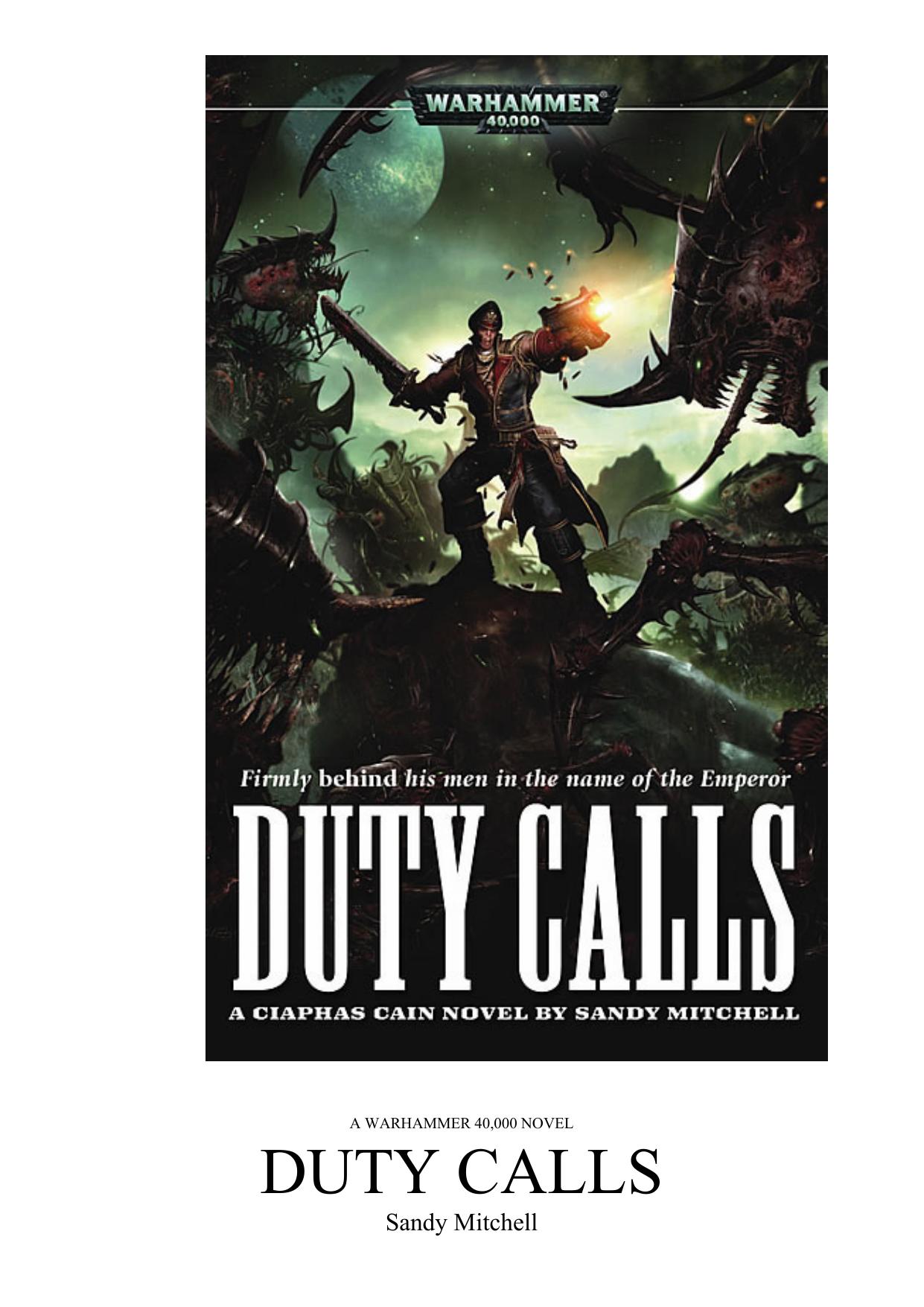 Microsoft Word - Sandy_Mitchell_Duty_Calls.doc