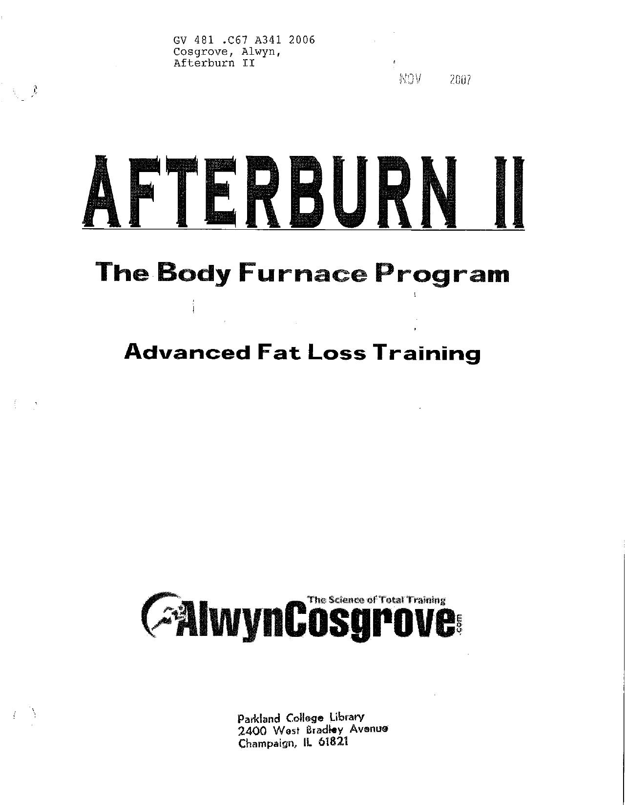 Afterburn 2 -Cosgrove