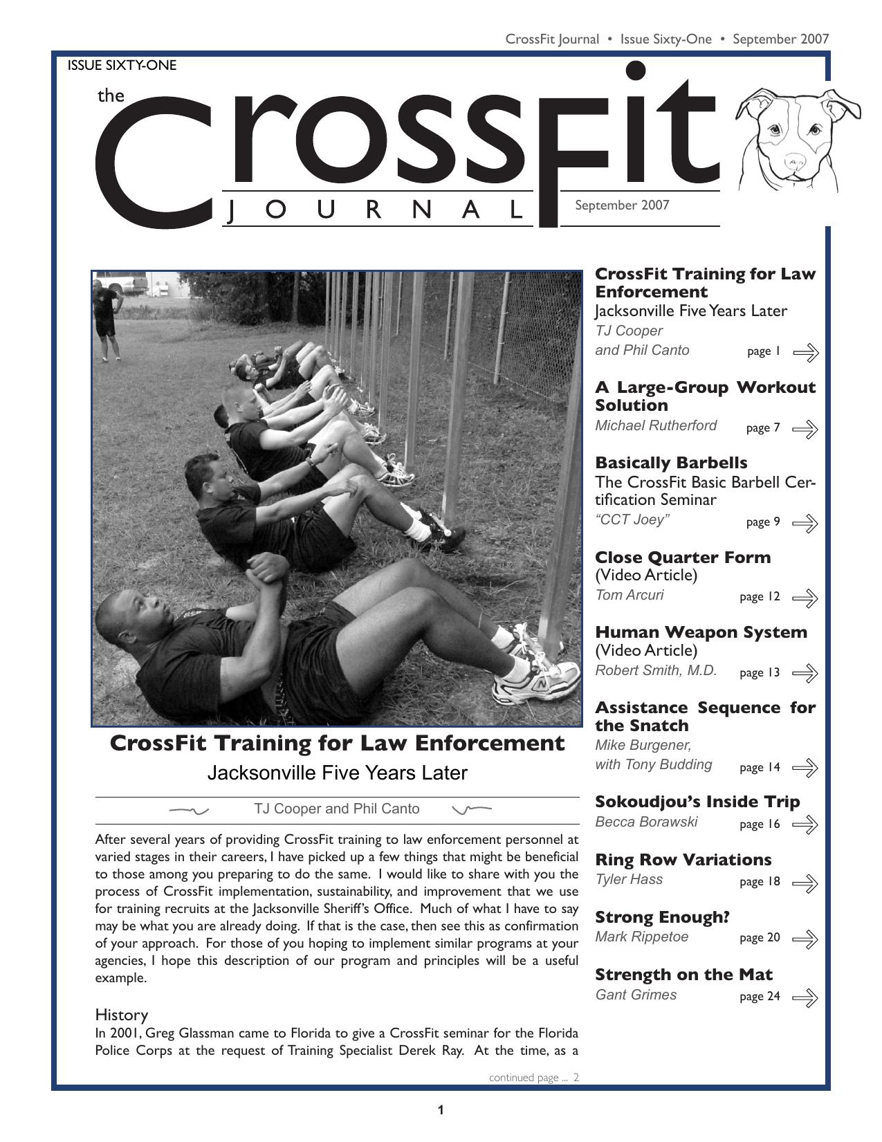 CrossFit Journal 61