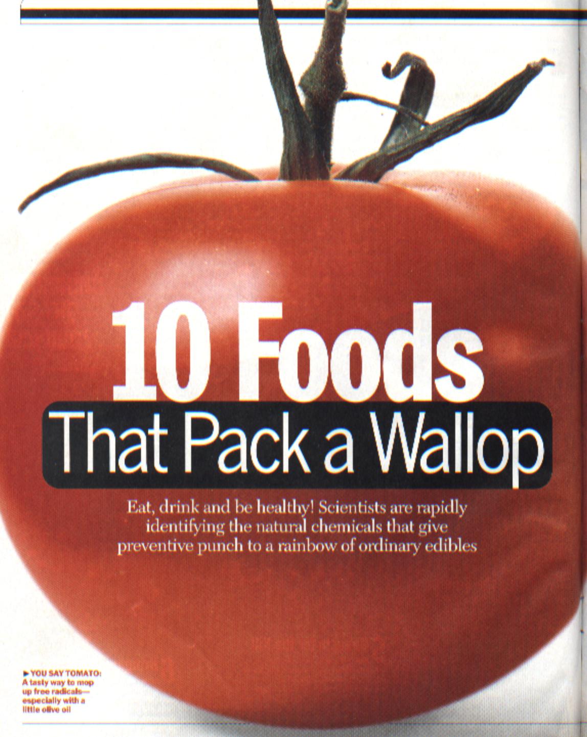 10 Foods That Pack a Wallop-Staying Healthy