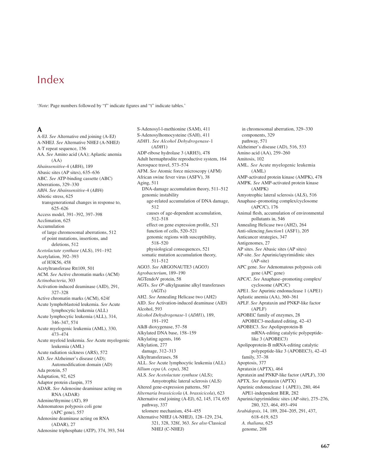 Index 2016 Genome-Stability