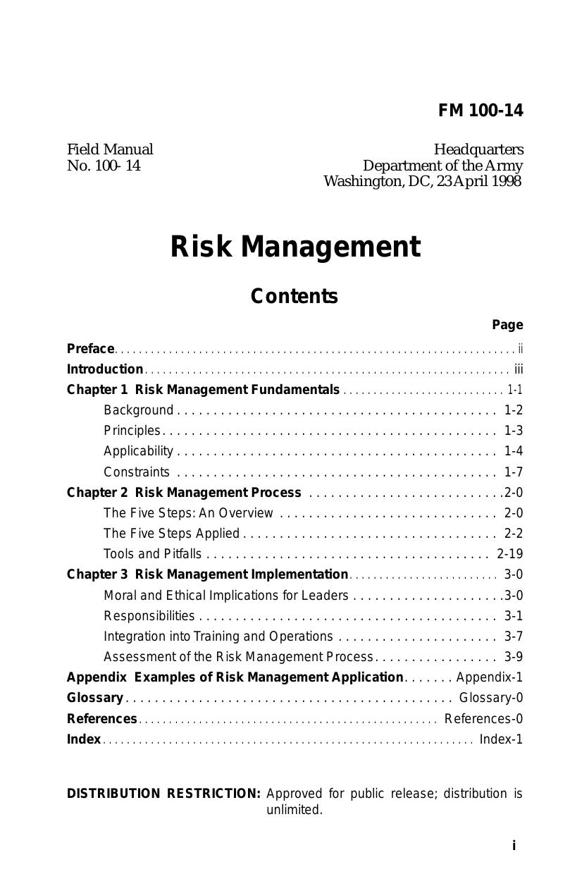Risk Management