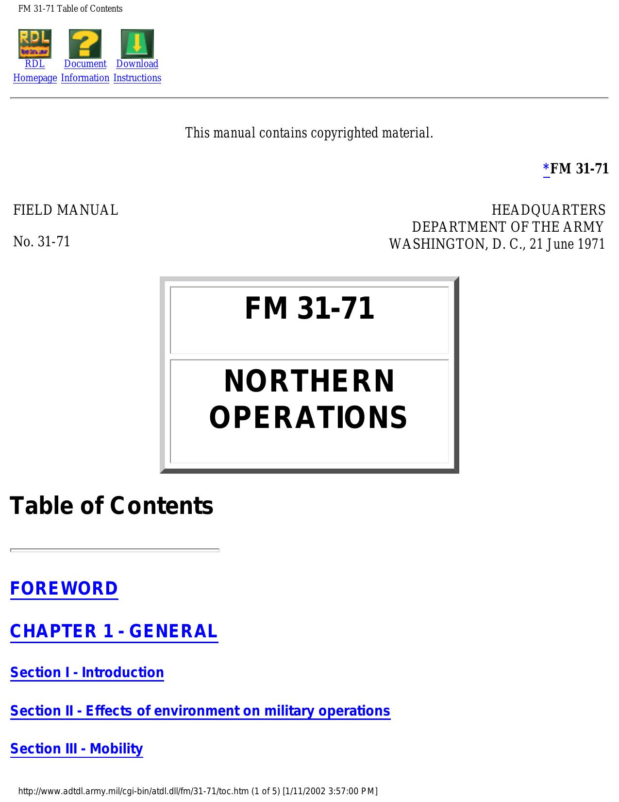 Northern Operations