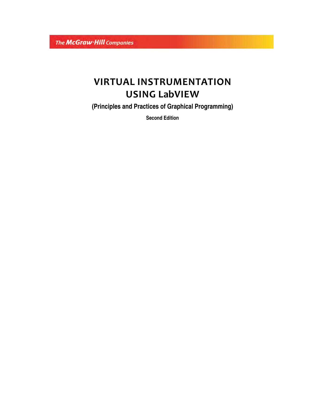 VIRTUAL INSTRUMENTATION USING LABVIEW 2E GUPTA
