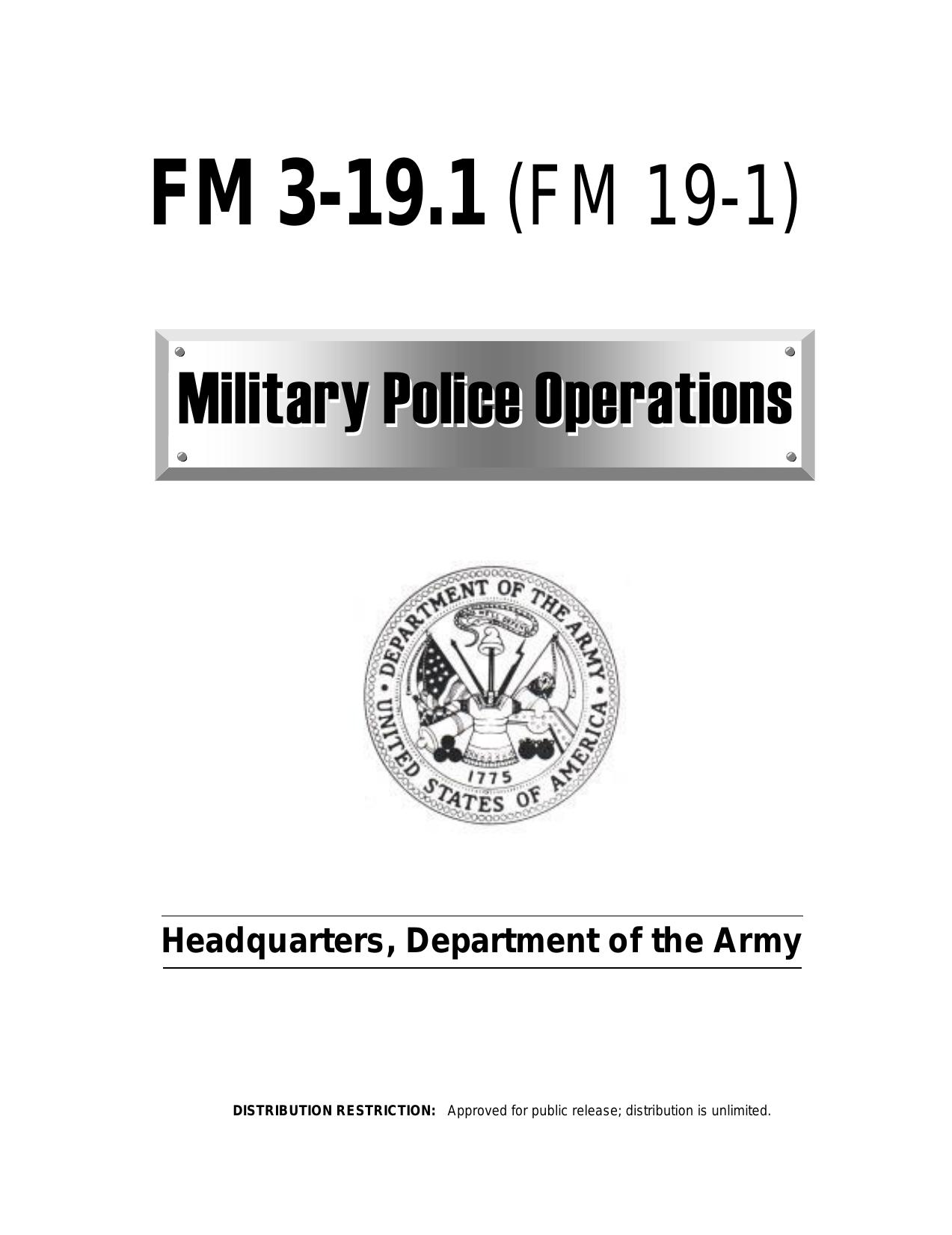 Military Police Operations