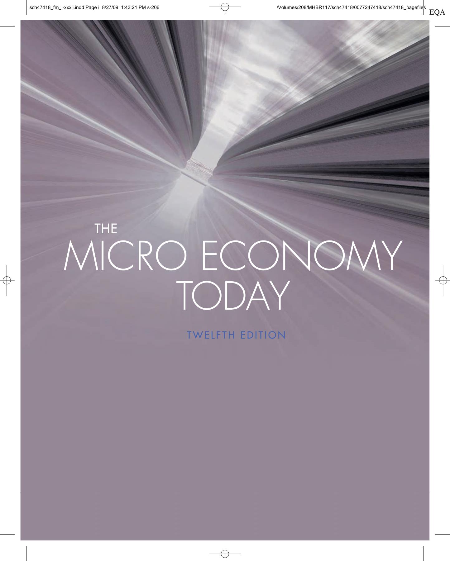 The Micro Economy Today Schiller Bradley
