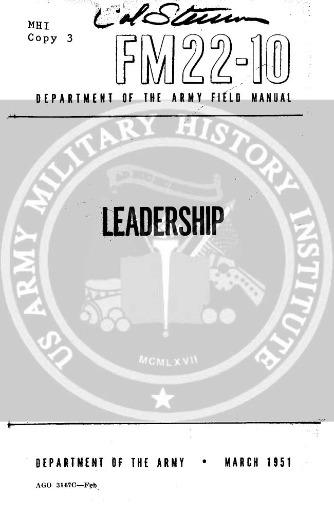 FM 22-10 ( Leadership ) 1951