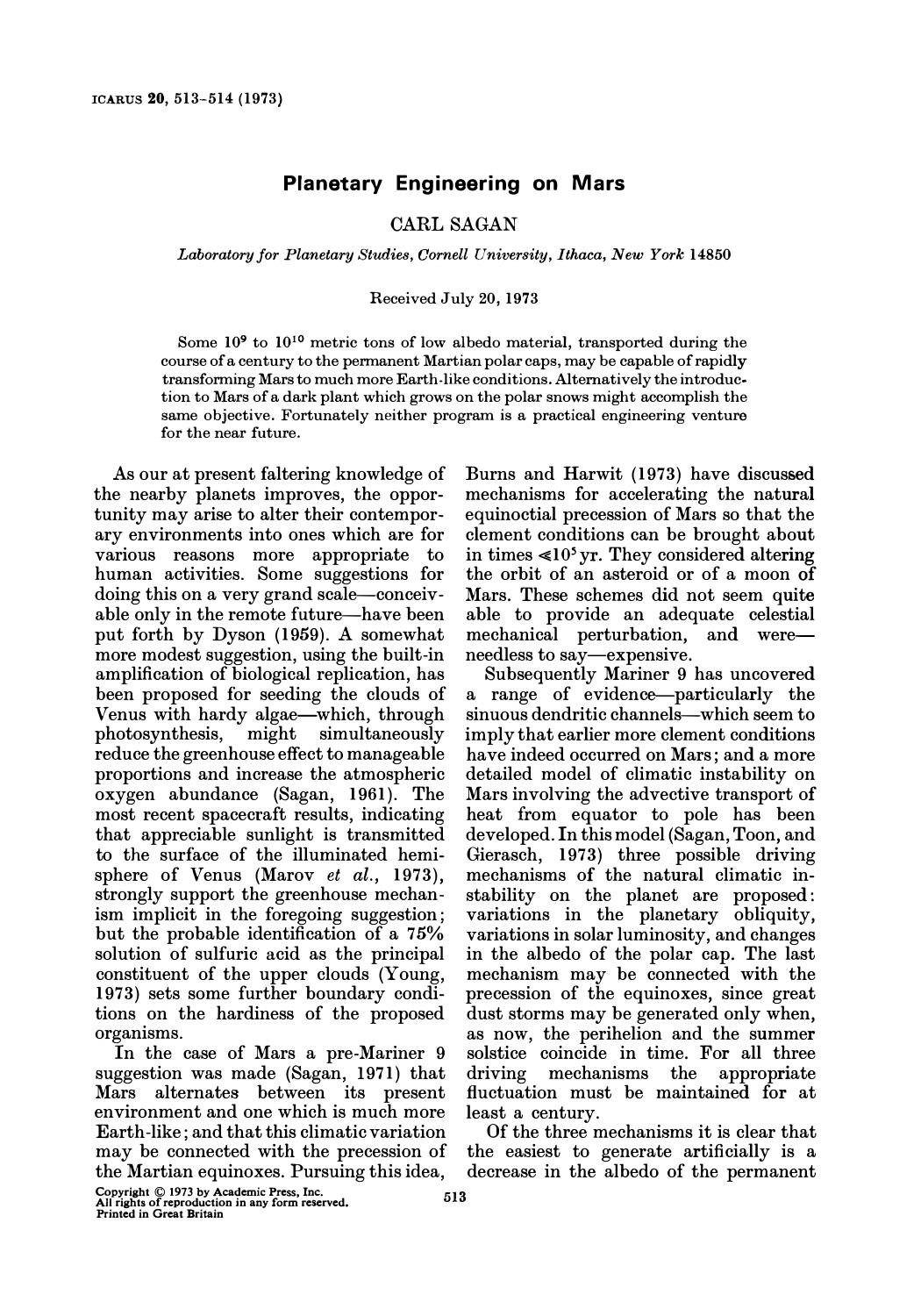 PII: 0019-1035(73)90026-2