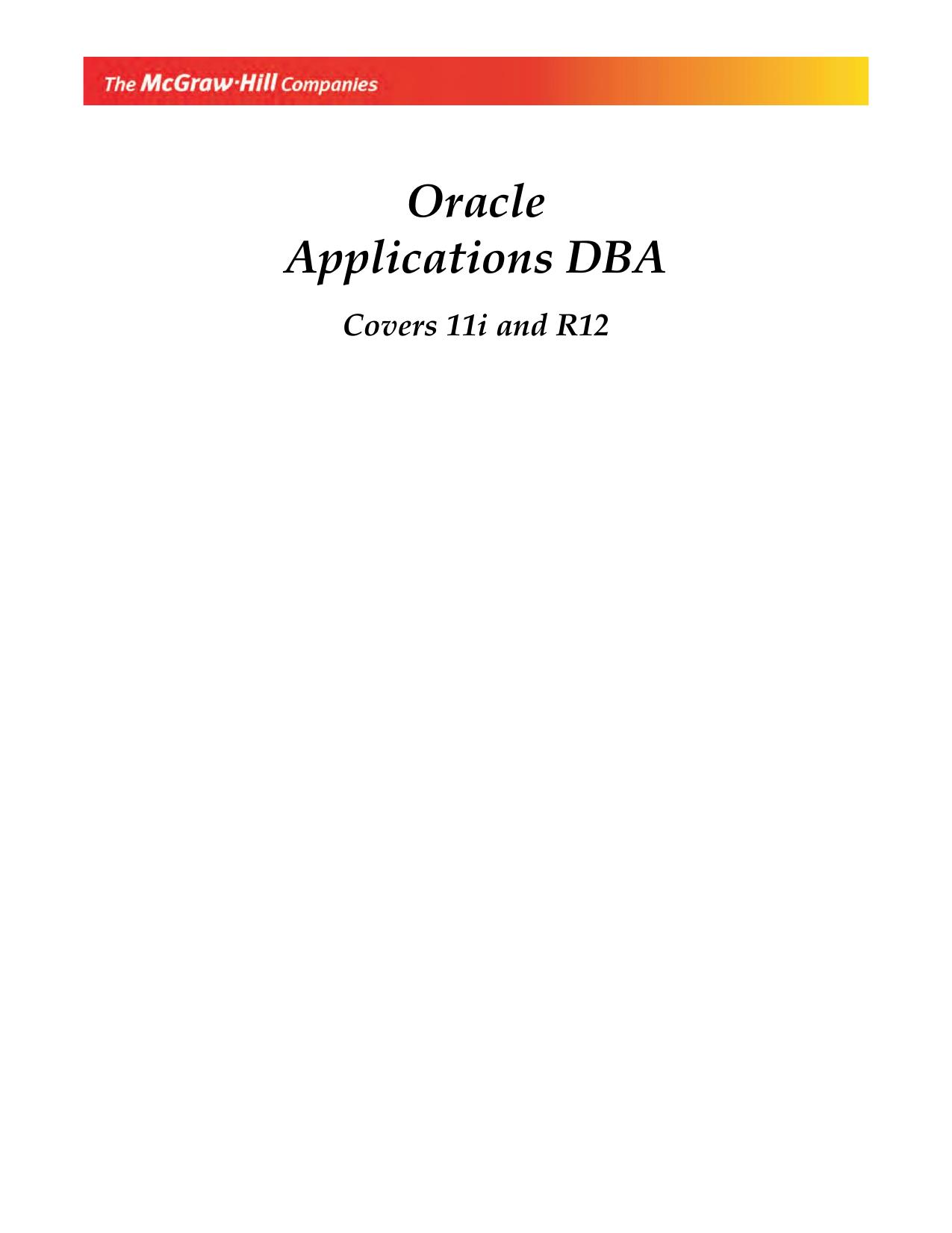 ORACLE APPS DBA BANNERJEE