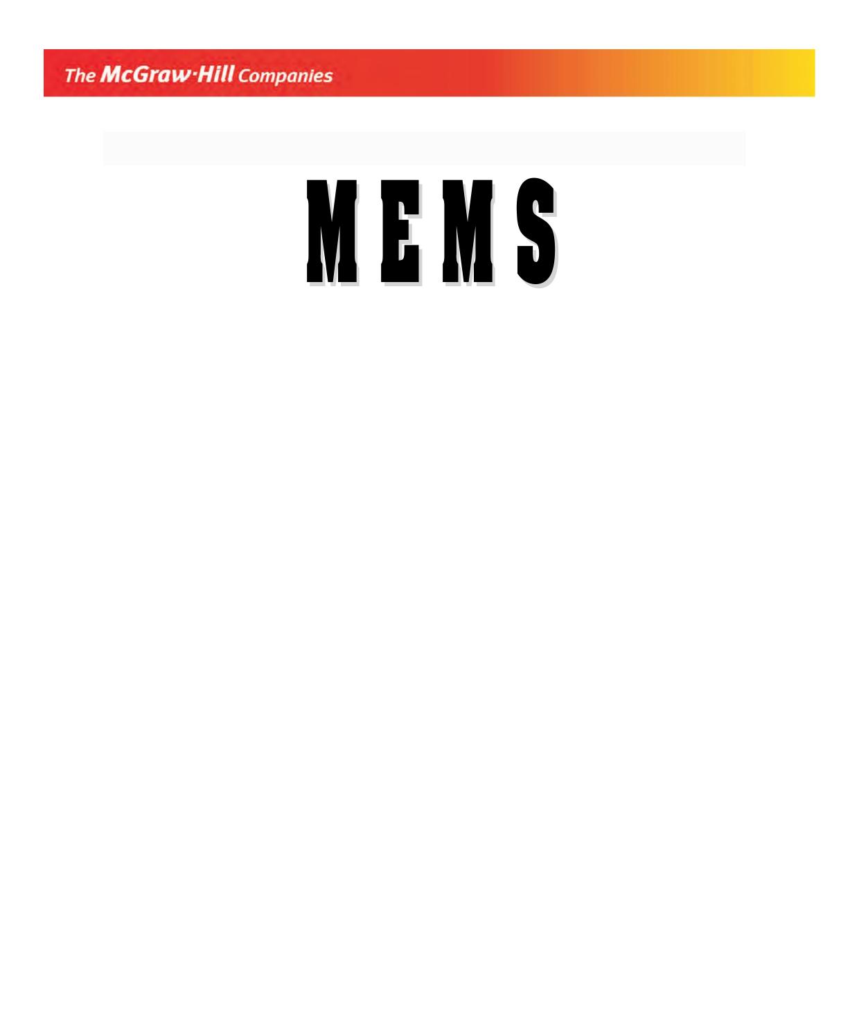 MEMS MAHALIK