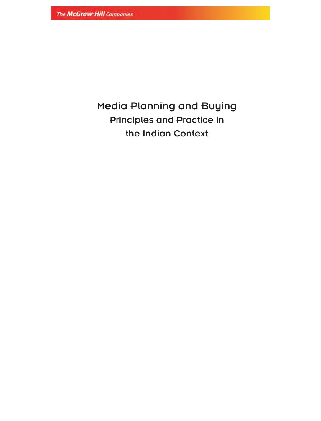 MEDIA PLANNING AND BUYING MENON