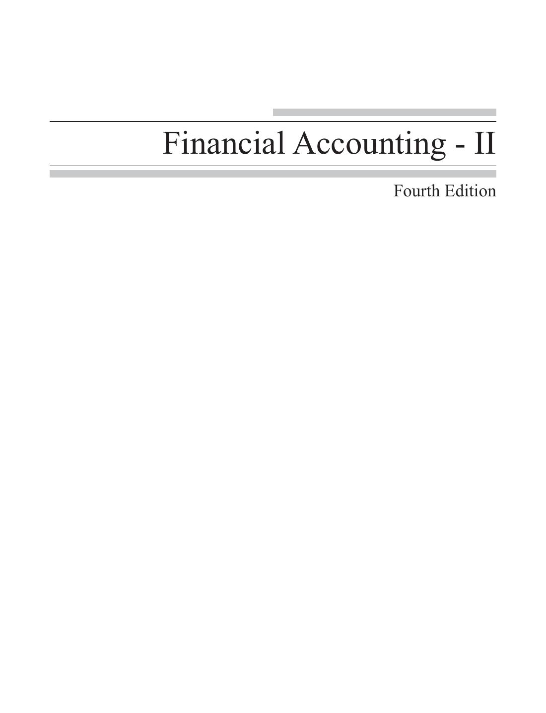 Financial Accounting II Calcutta University HANIF