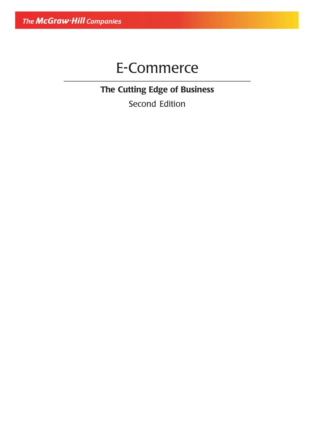 E COMMERCE THE CUTTING EDGE OF BUSINESS BAJAJ