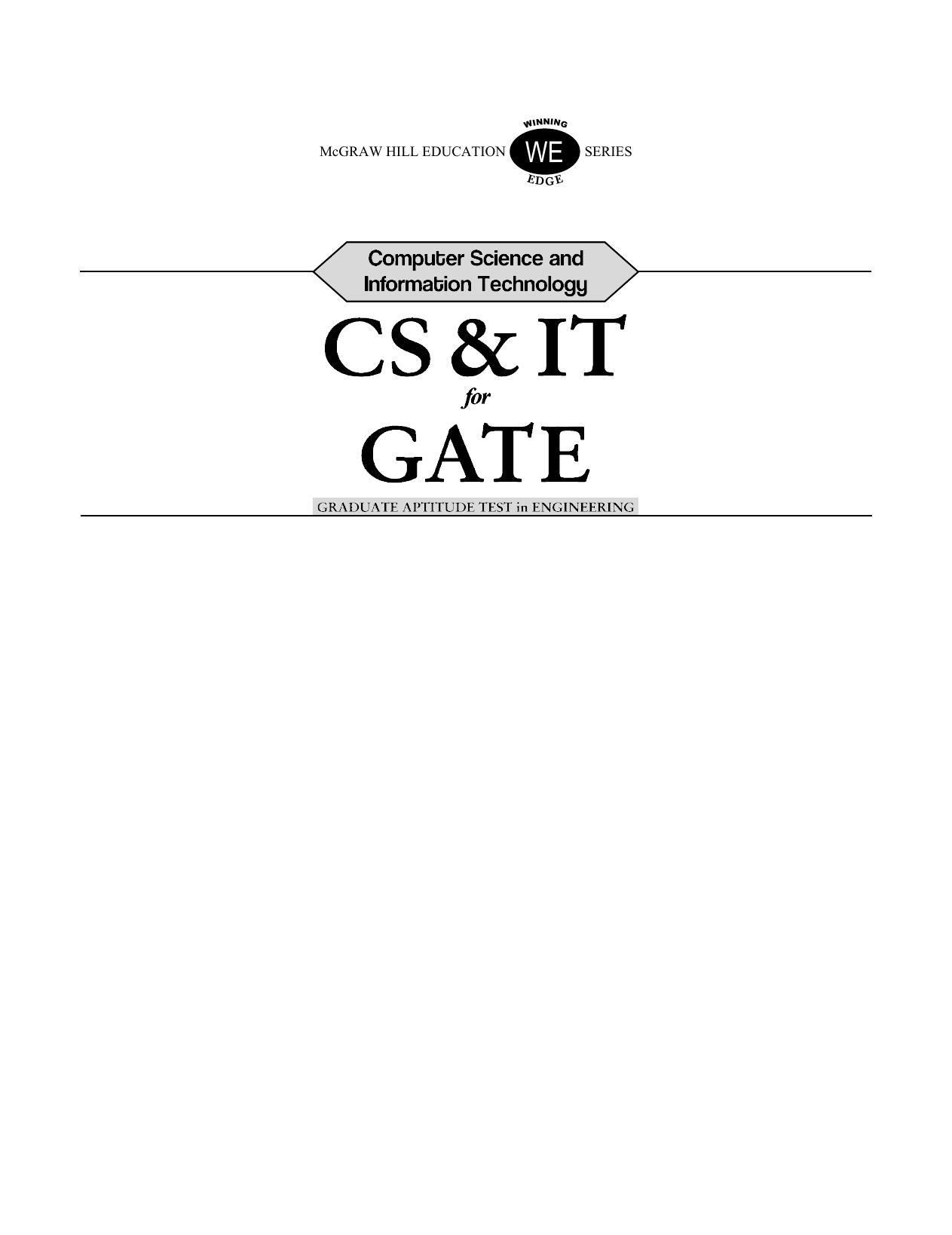 CS IT GATE Exp Lib N B Venkateswarlu
