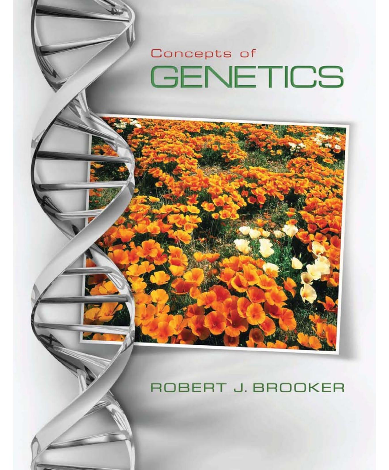 Concepts of Genetics Brooker Robert