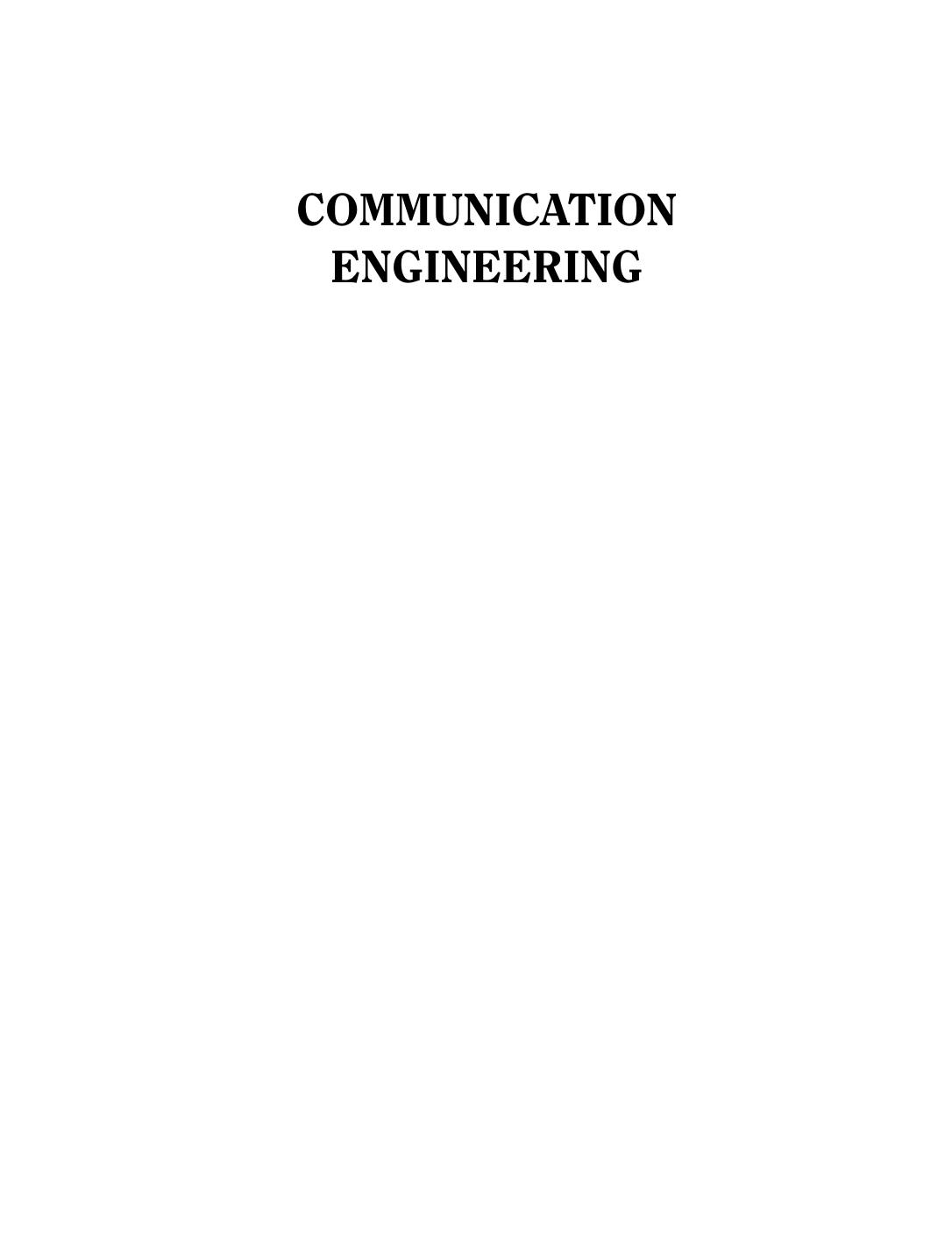 COMMUNICATION ENGINEERING VIJAYACHITRA
