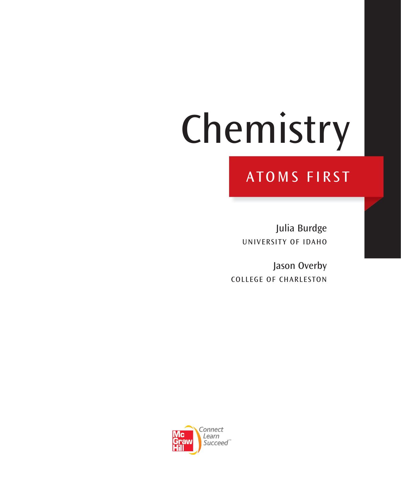 Chemistry Atoms First Burdge Julia