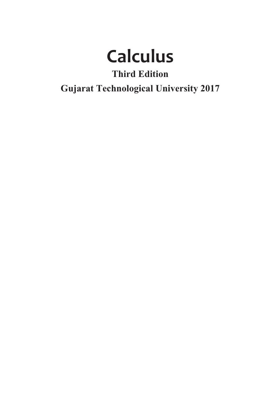 CALCULUS GTU 17 Singh