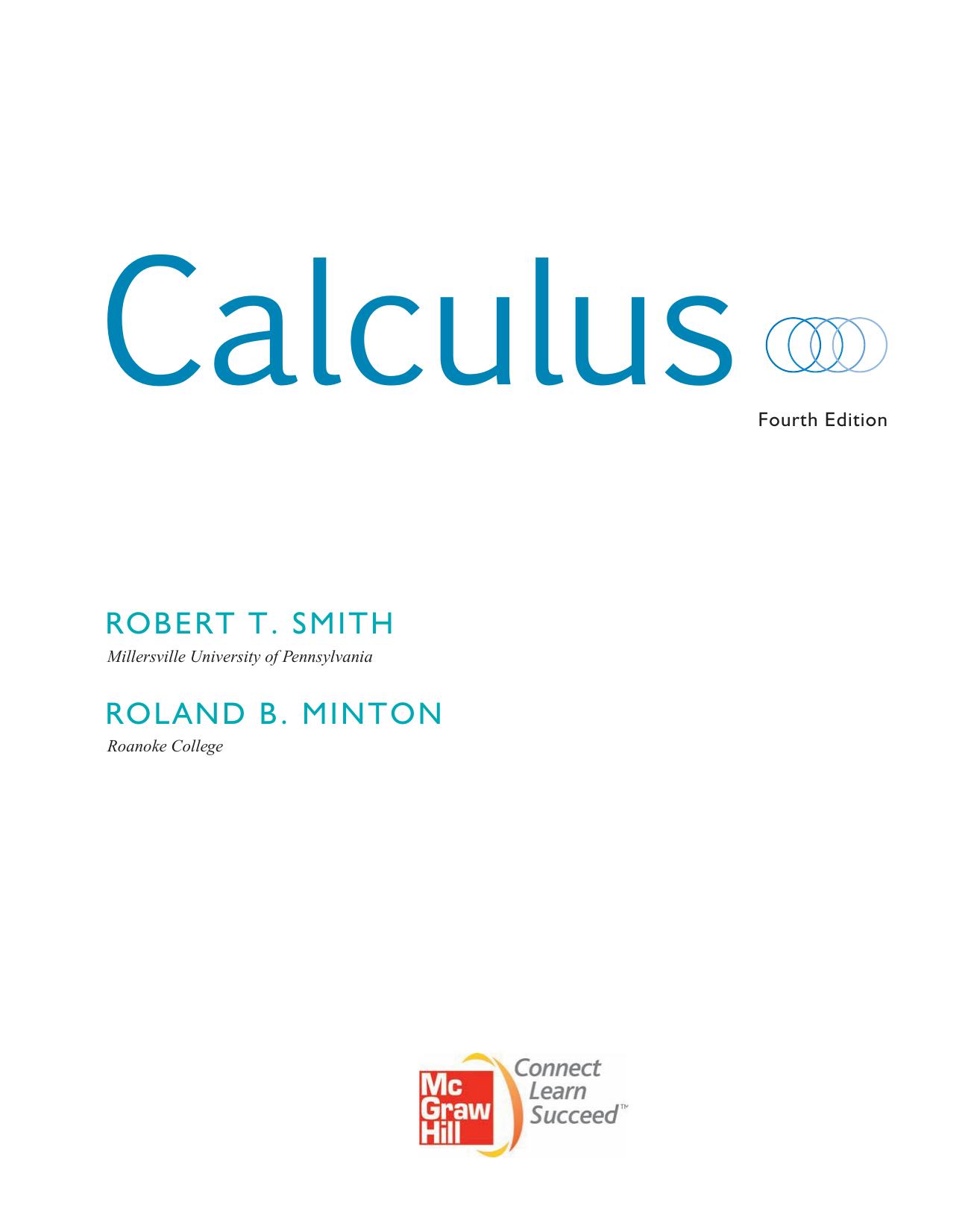 Calculus Smith Robert