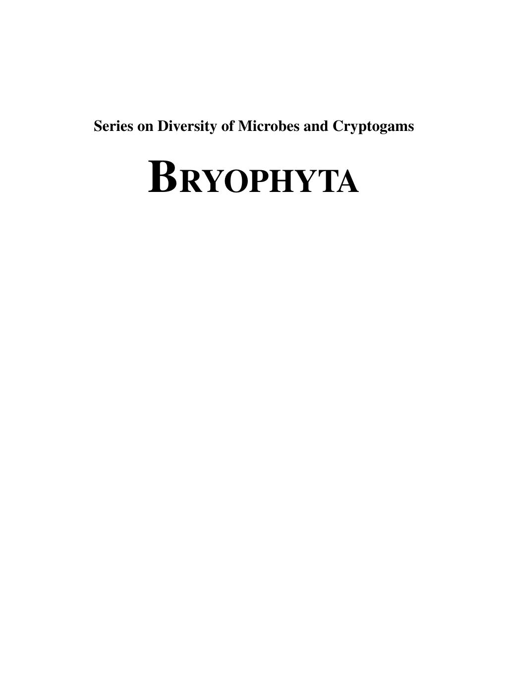 Bryophyta Diversity of Microbes and Cryptogams 1e O P Sharma