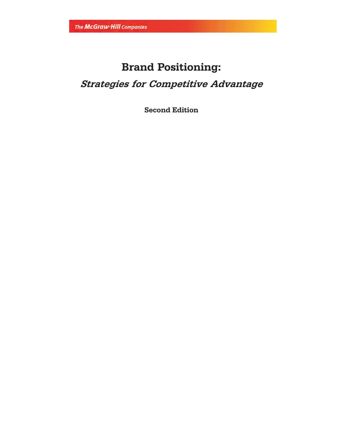 BRAND POSITIONING SENGUPTA