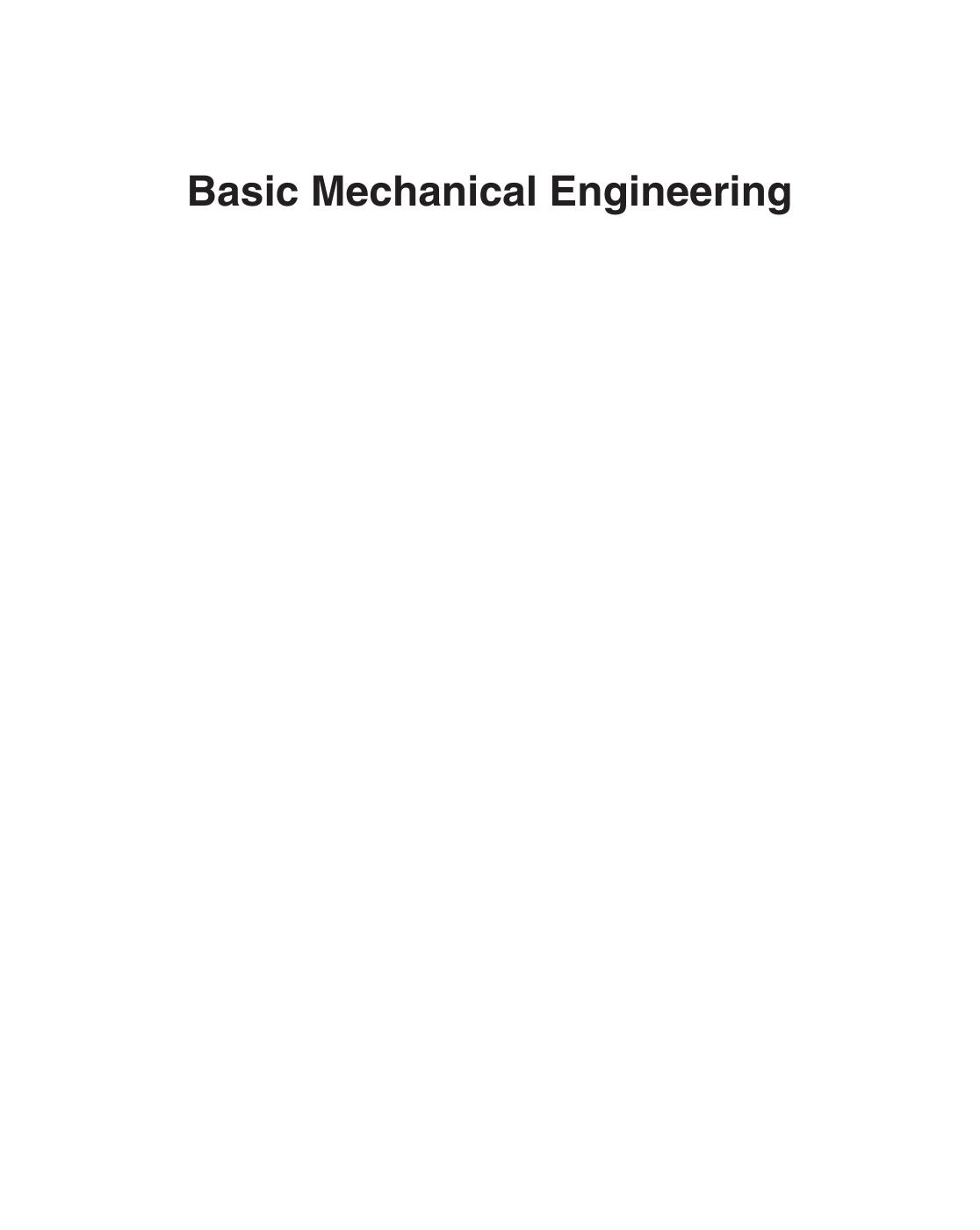 Basic Mechanical Engg G Shanmugam S Ravindran