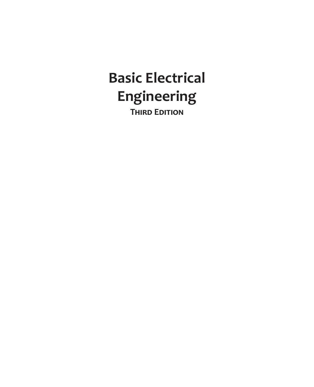 Basic Electrical Engineering MU 2018 Singh