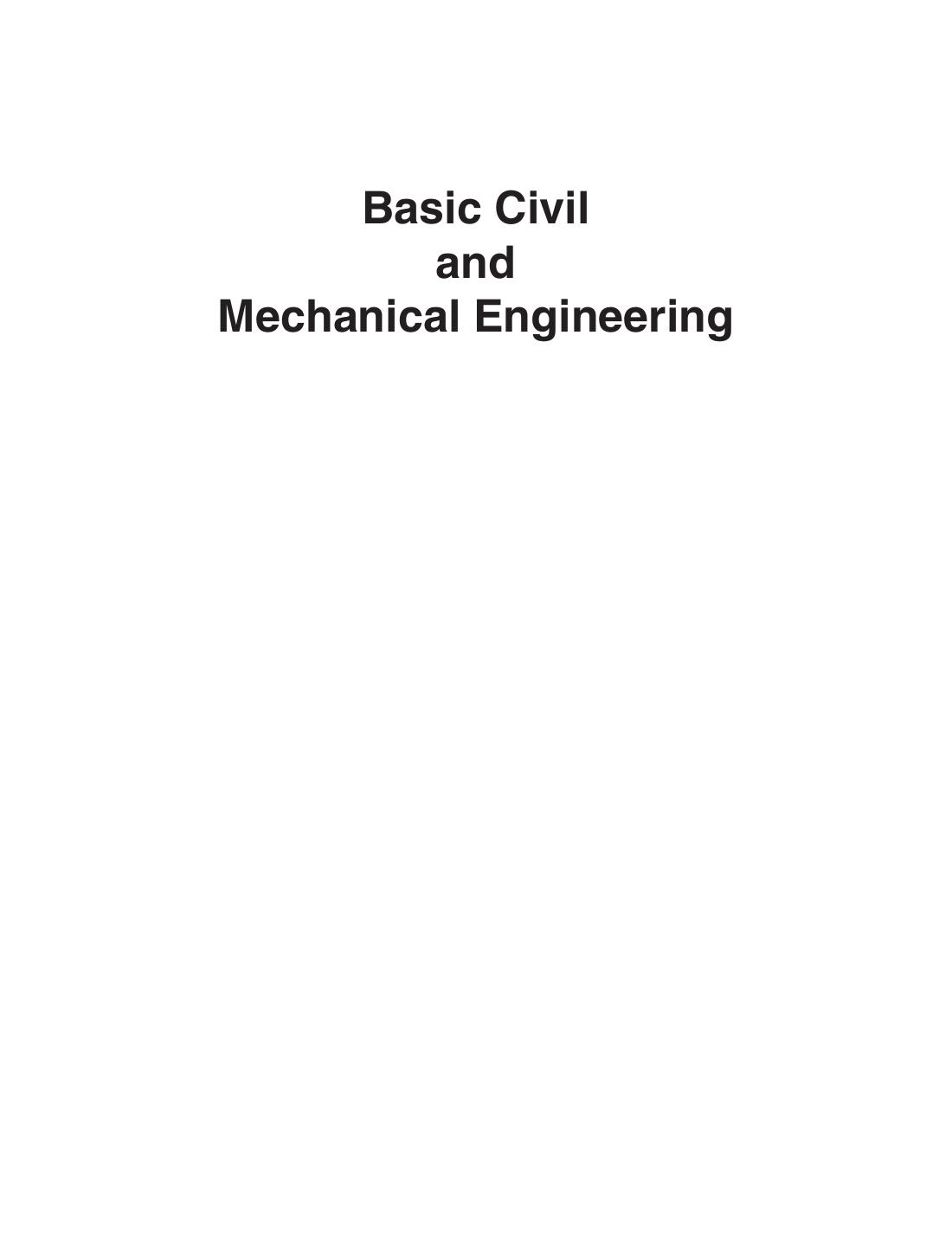 BASIC CIVIL AND MECHANICAL ENGINEERING SHANMUGAM