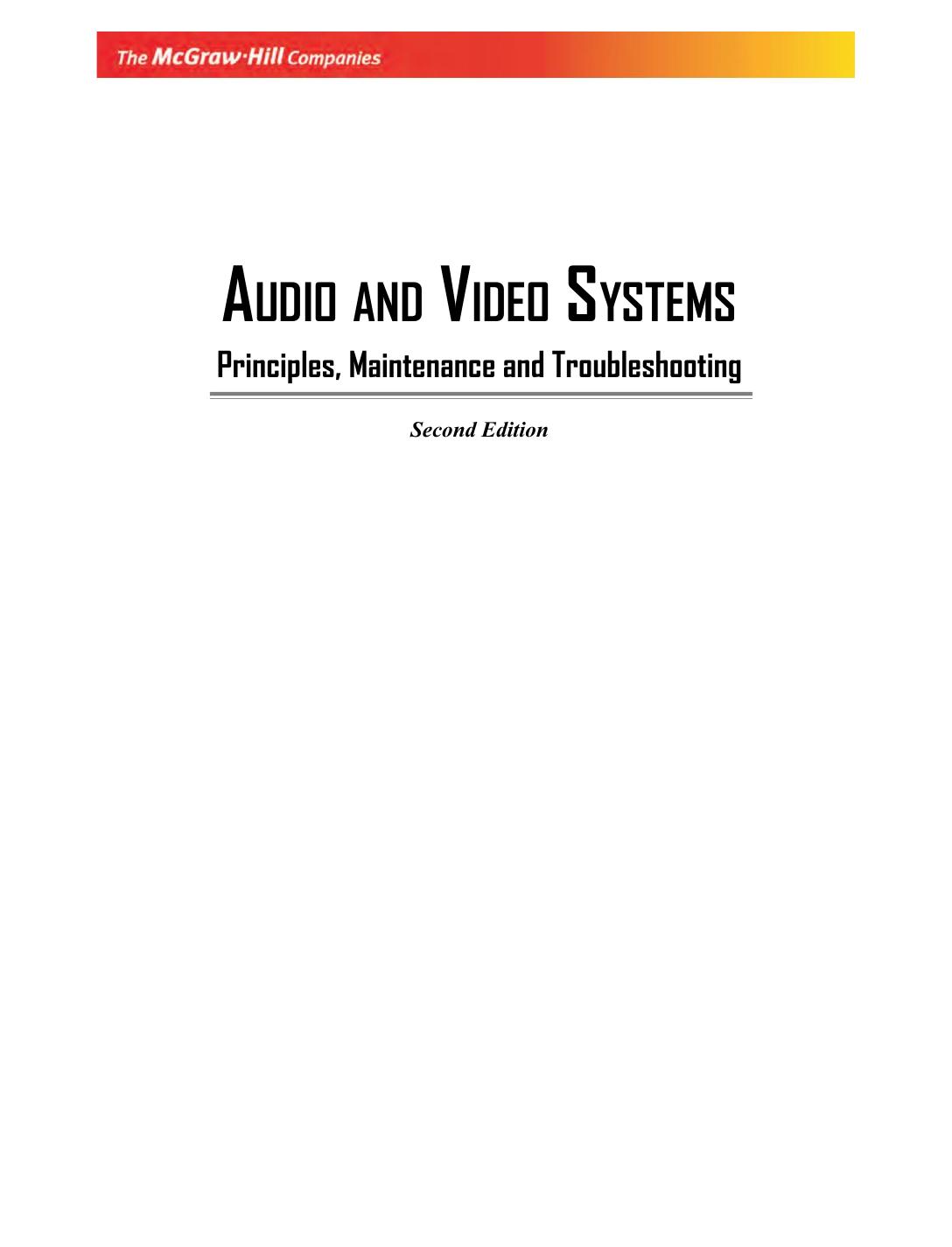 AUDIO VIDEO SYSTEMS 2E GUPTA