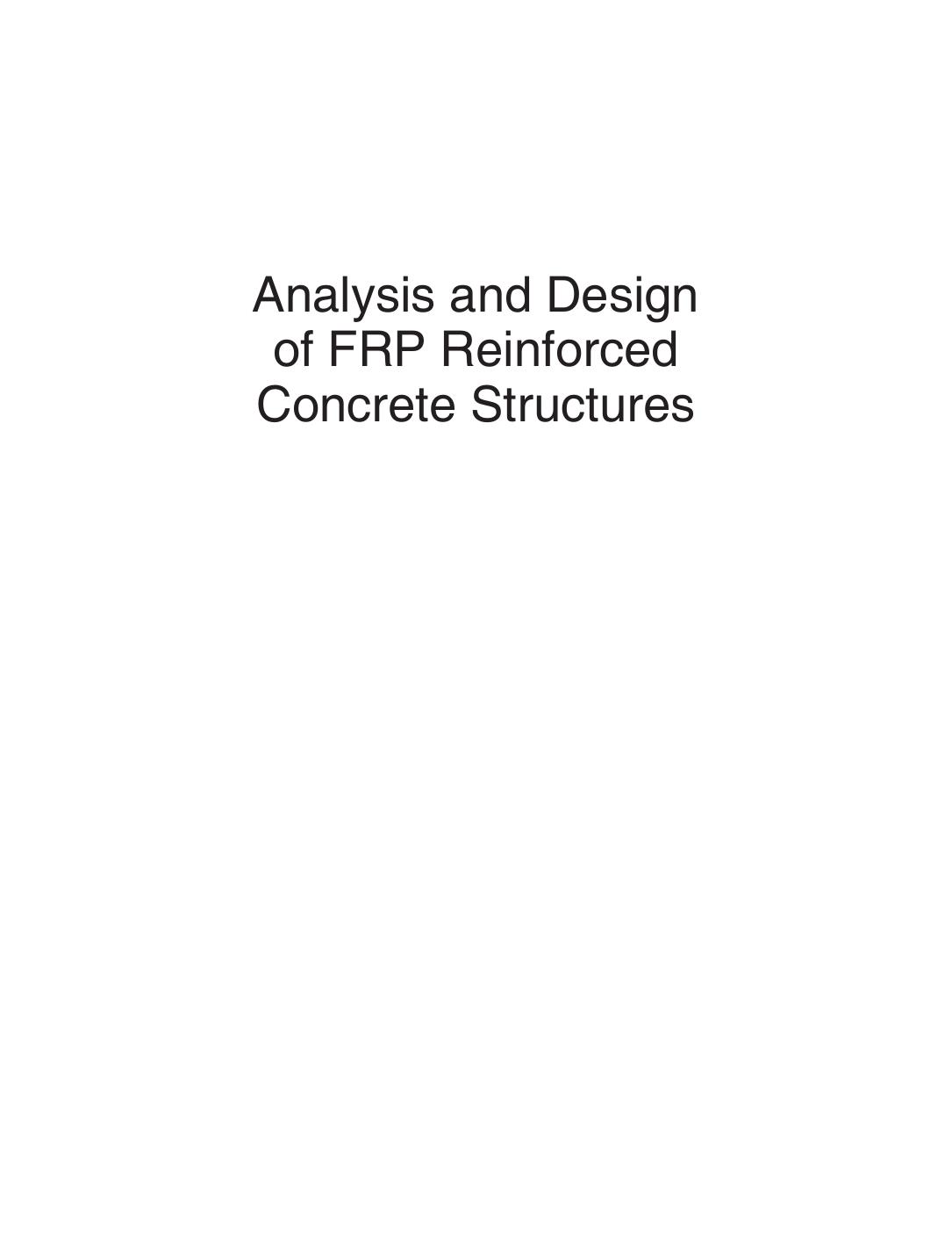 ANALYSIS AND DESIGN OF FRP REINFORCED Singh