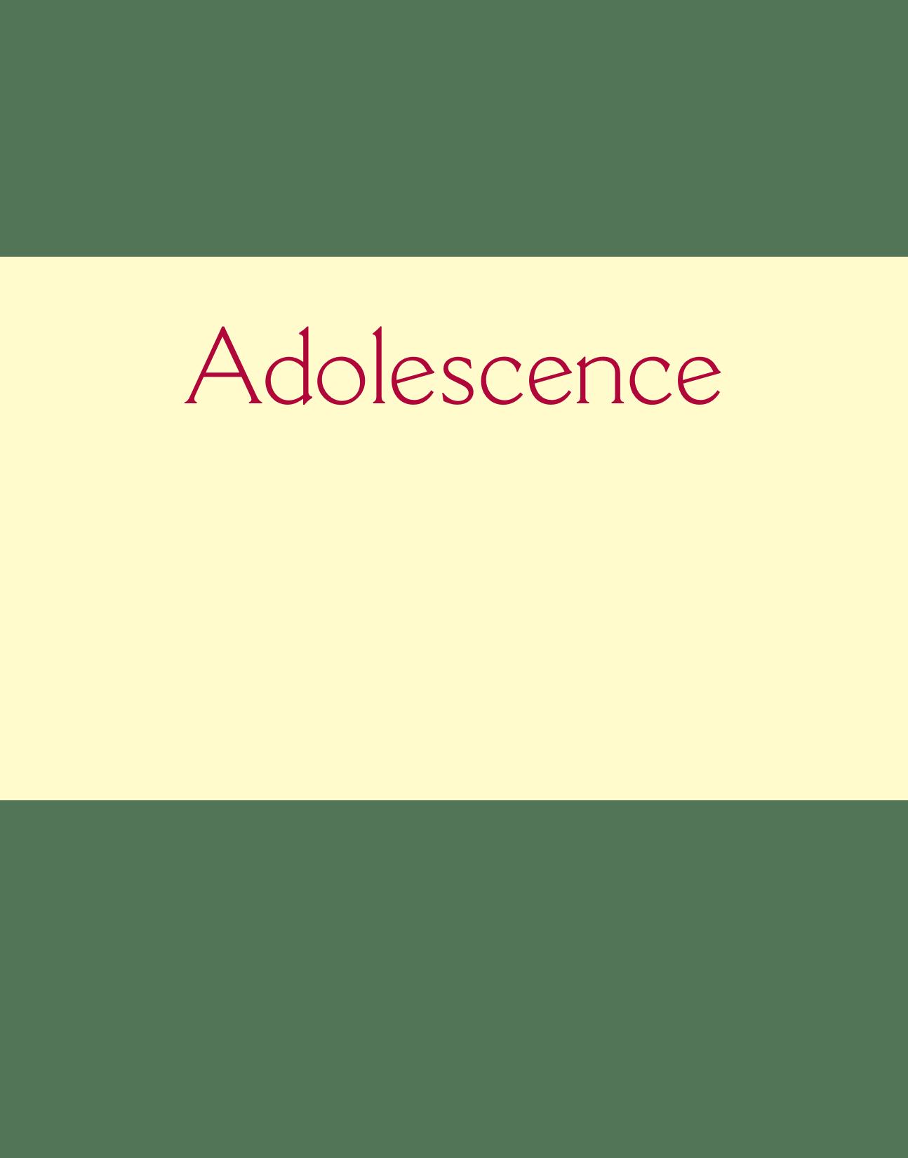 Adolescence Steinberg Laurence