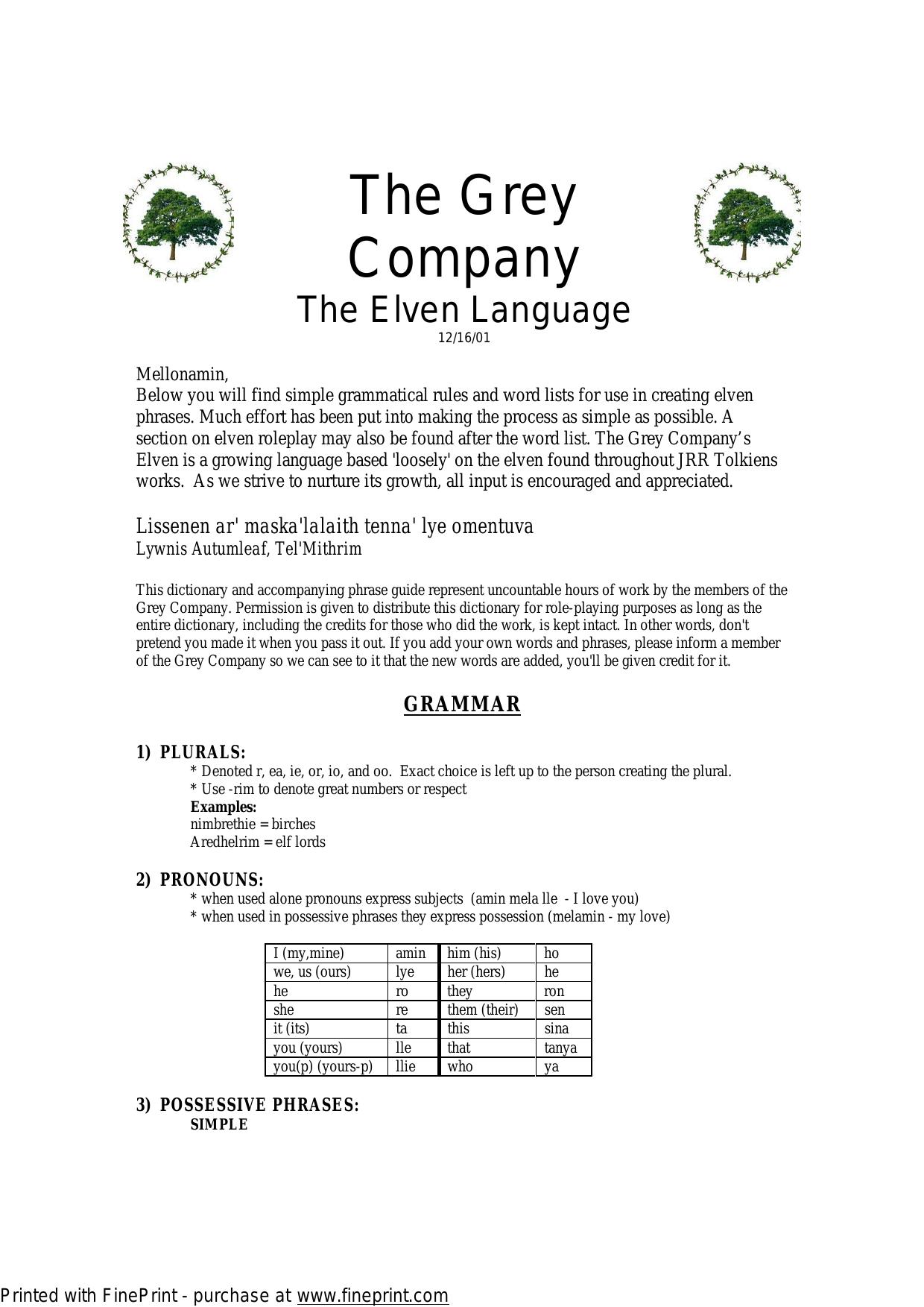 Microsoft Word - ELVEN.DOC