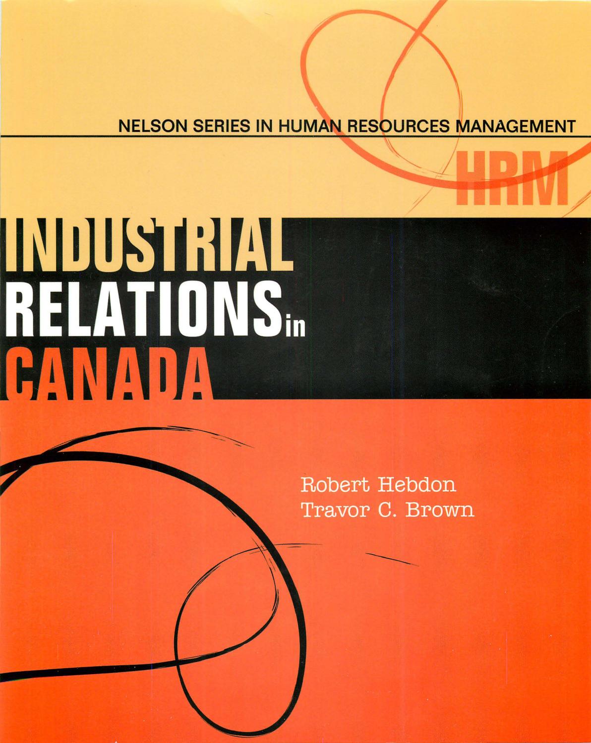 Industrial Relations in Canada