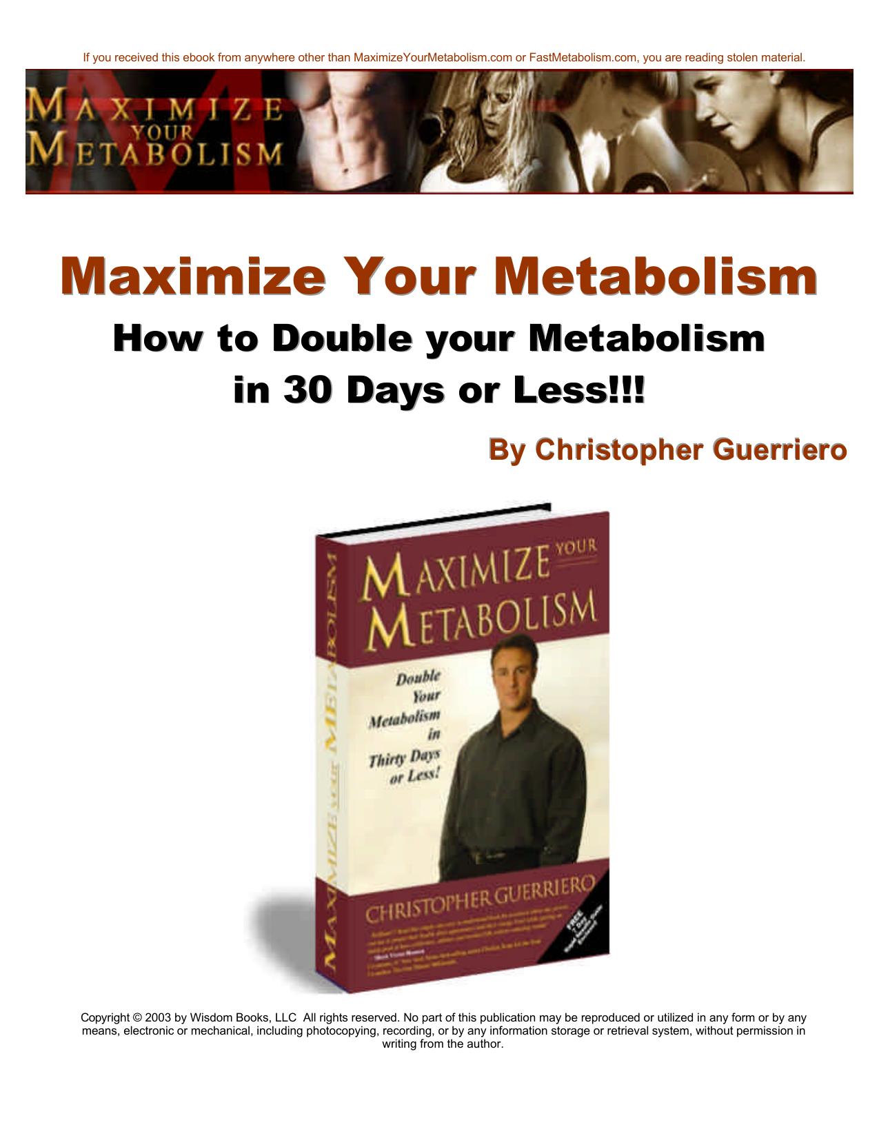 MaximizeYourMetabolismEbookRevised