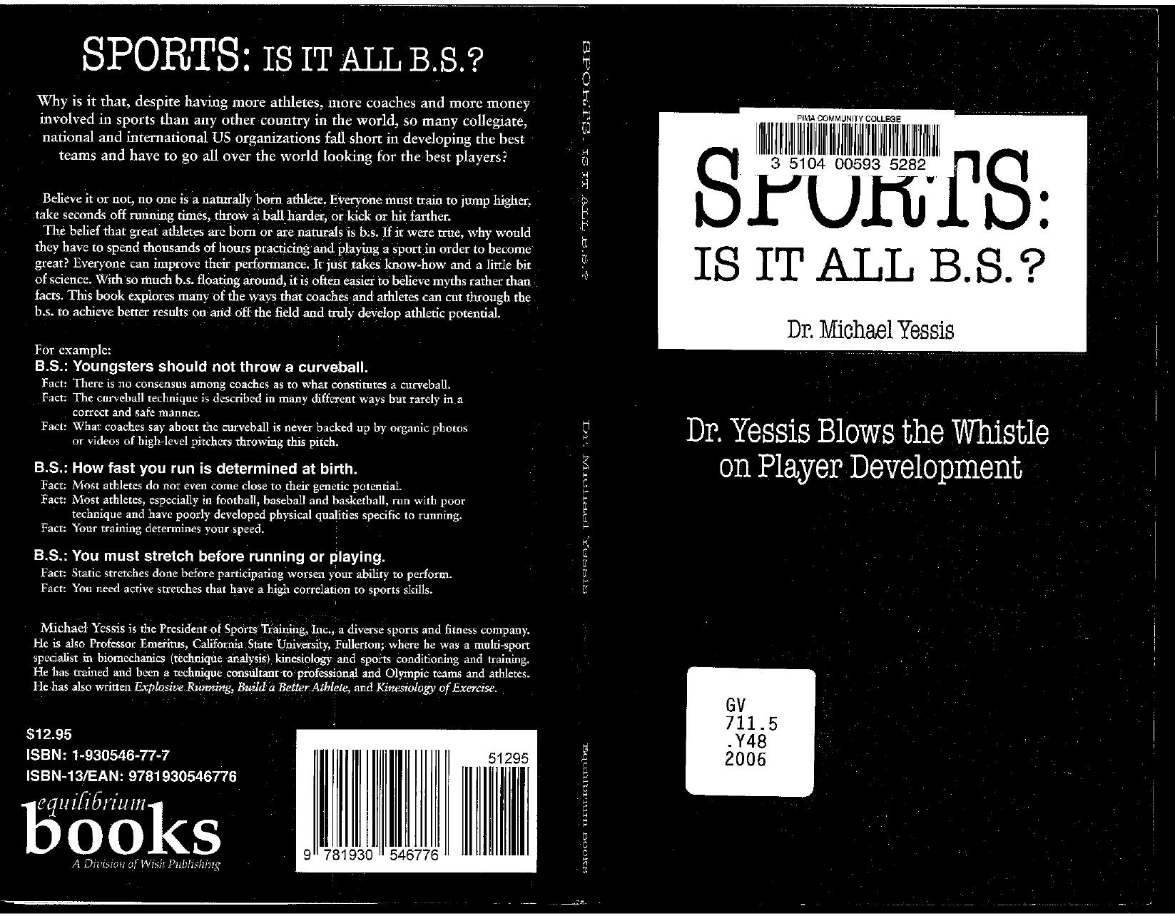 SPORTS Is It All B.S.-Yessis
