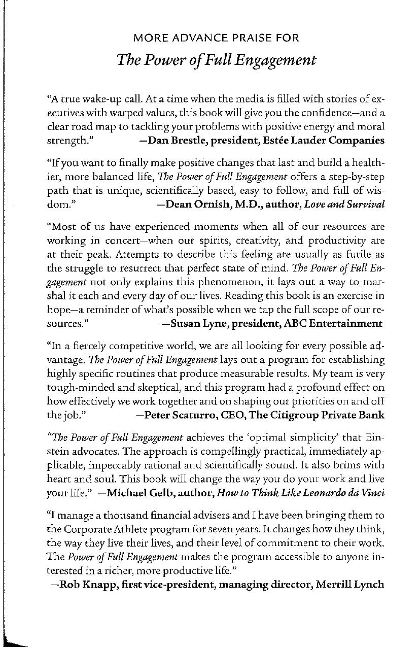 The Power of Full Engagement-Loehr