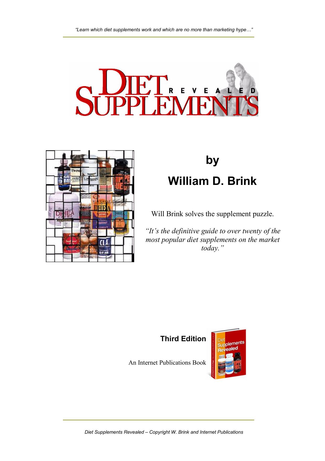 Diet Supplements Revealed - edition 3
