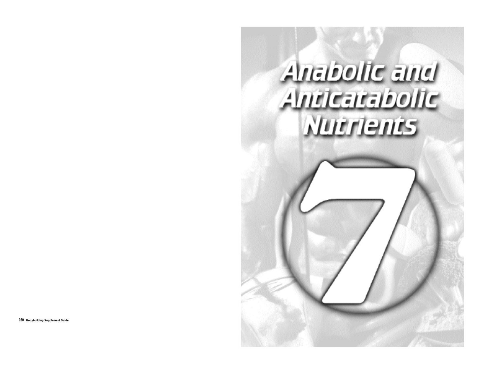 Bodybuilding Nutrition-Anabolid and Anticatabolic Nutrients