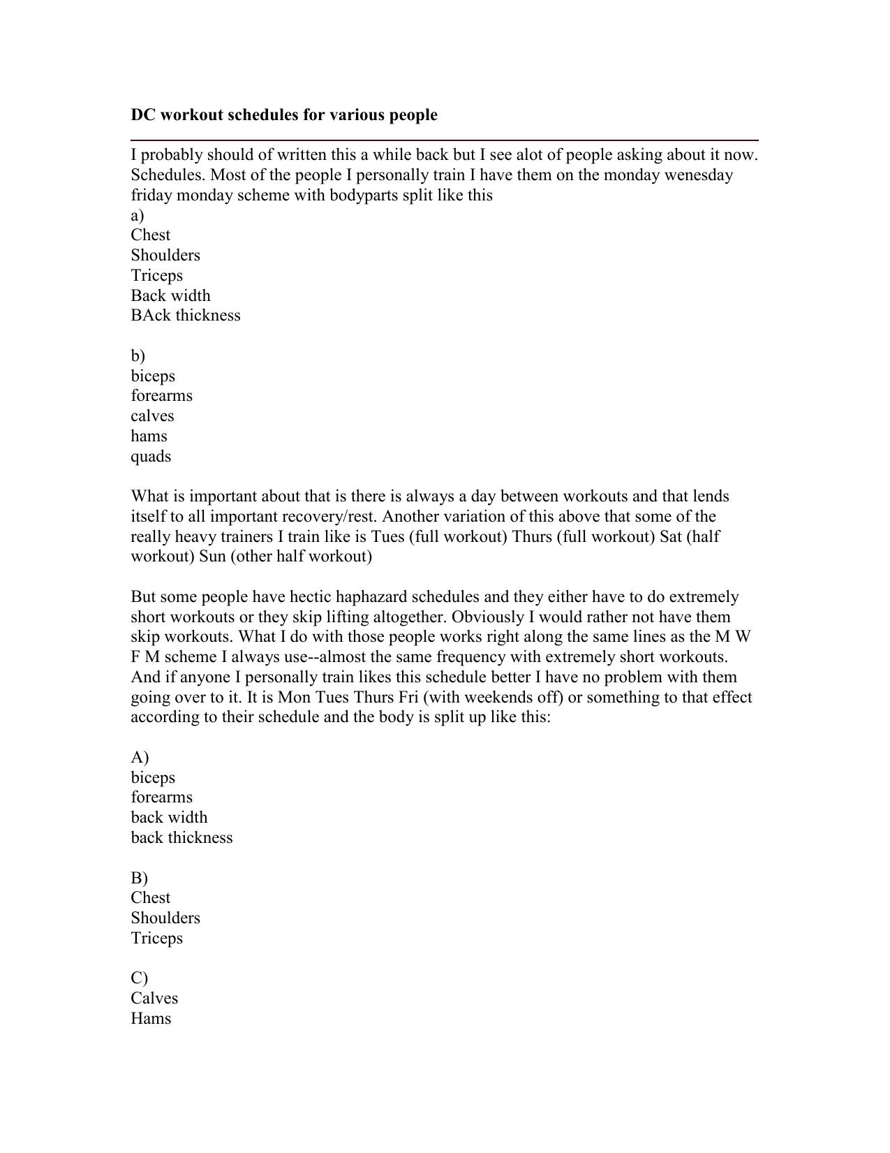 Microsoft Word - Dogg crapp workout schedules for various people.doc