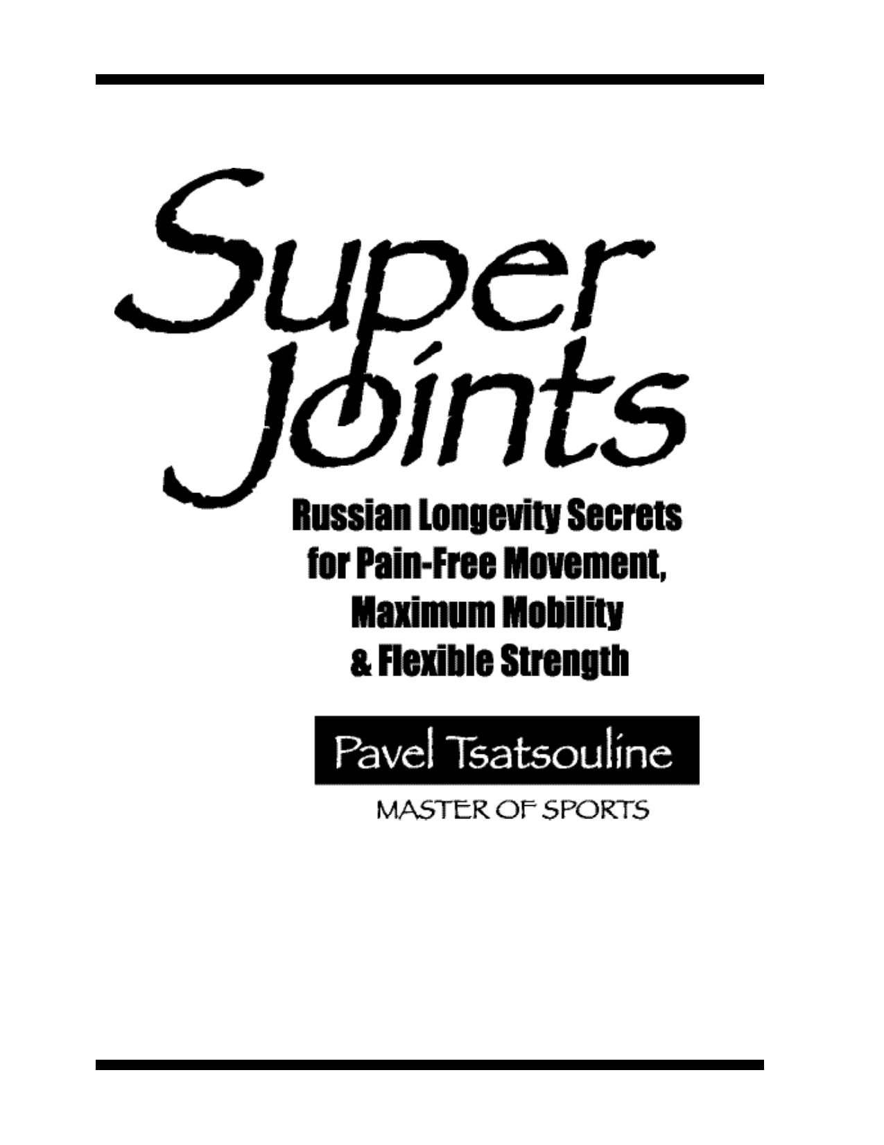 Super Joints-Tsatsouline