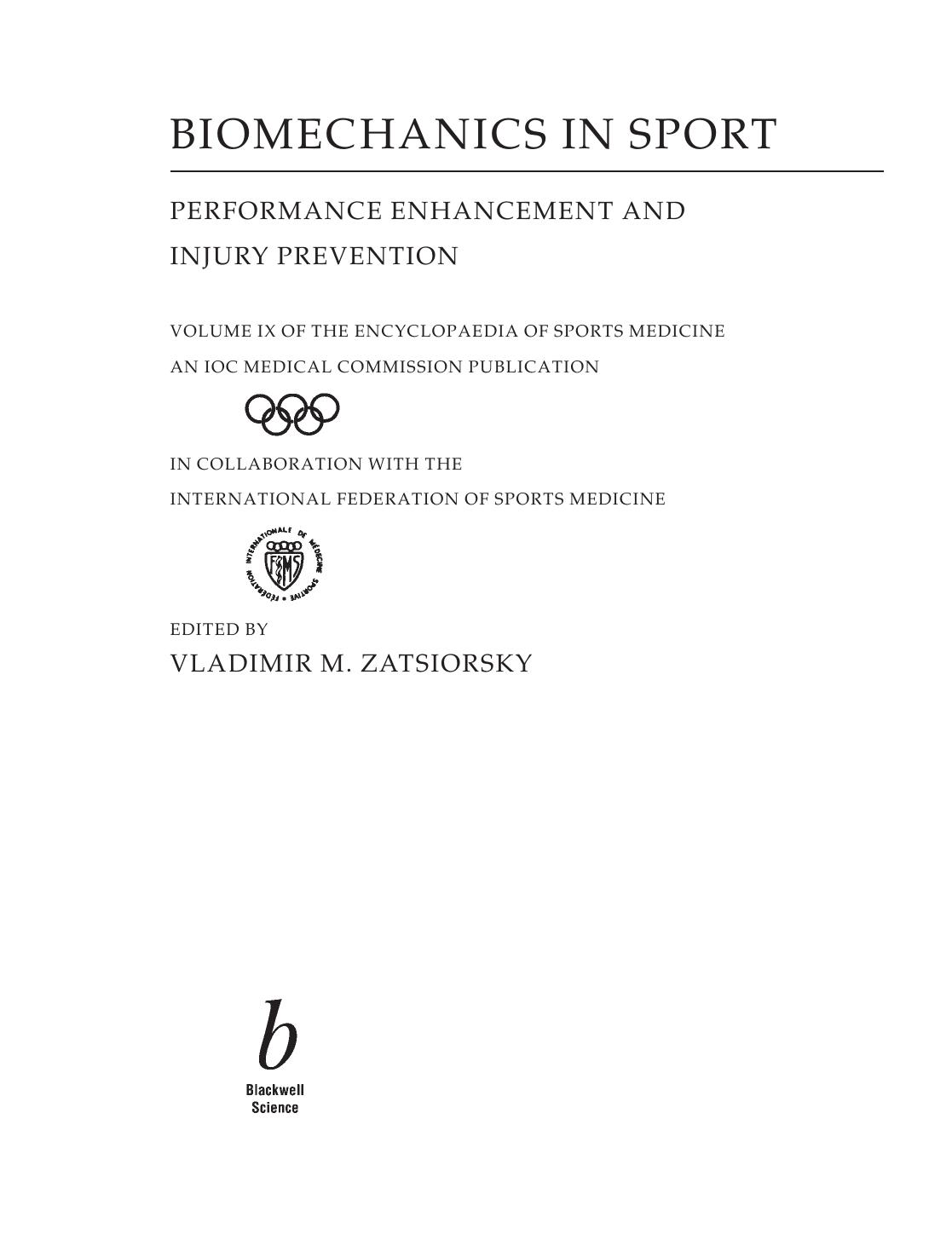 Biomechanics In Sport-Zatsiorsky