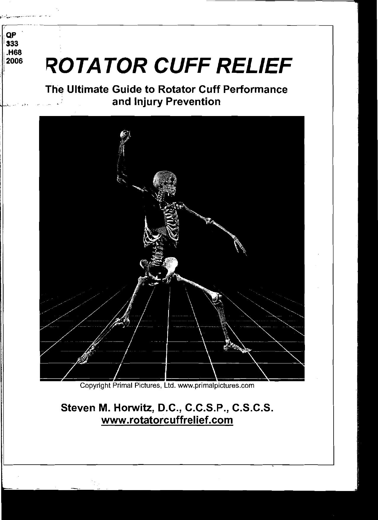 Rotator Cuff Relief-Horwitz