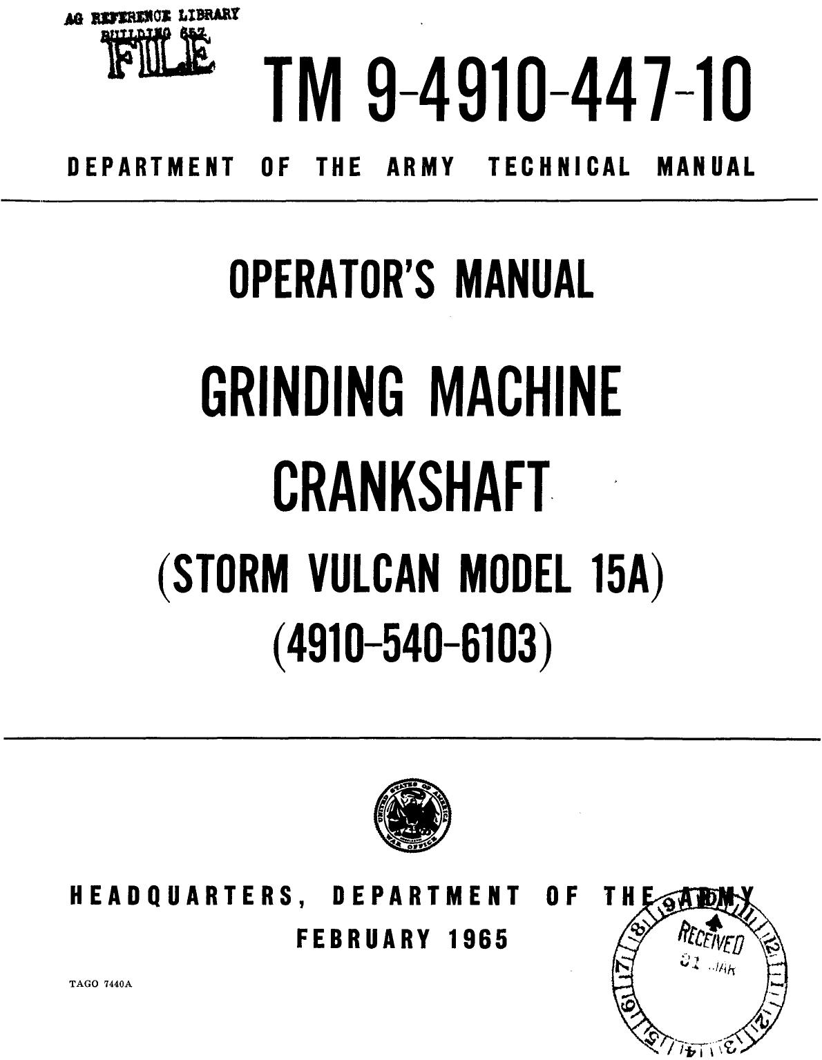 TM5-4910-447-10