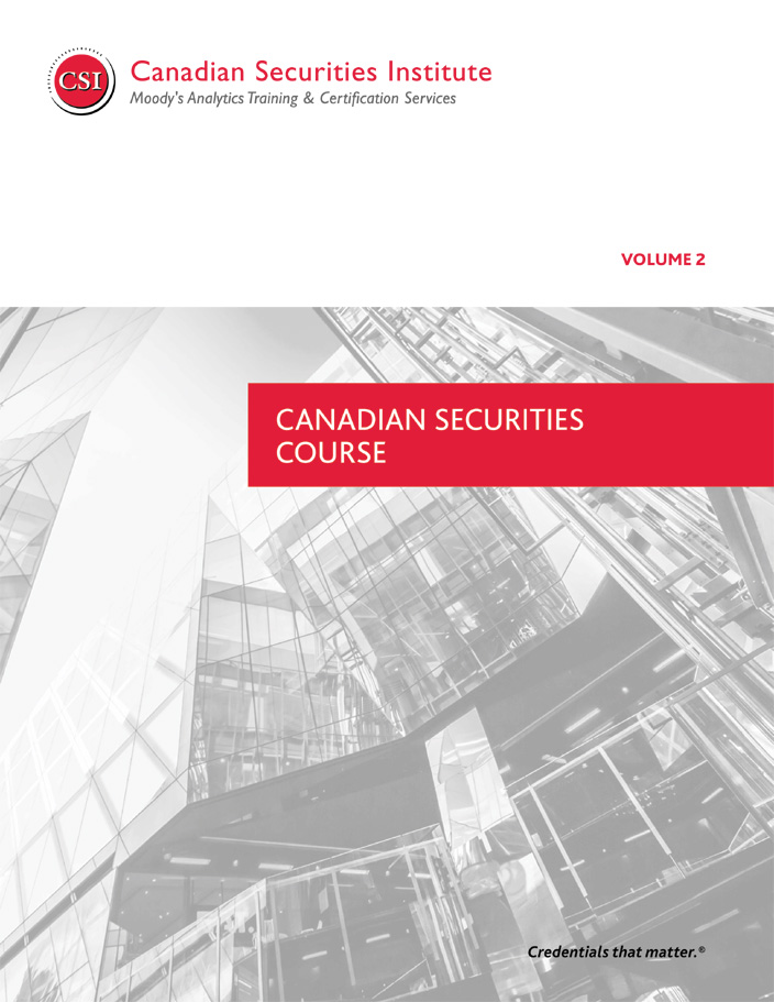 Canadian Securities Course
