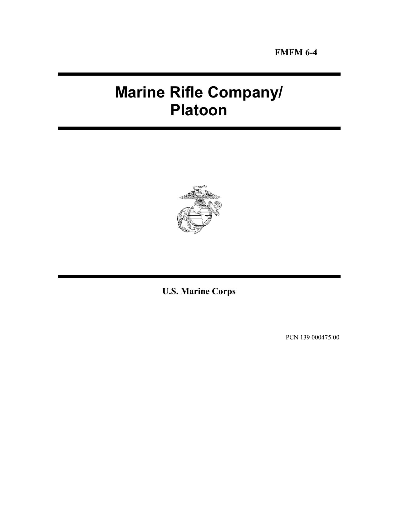fmfm 6-4 marine rifle company