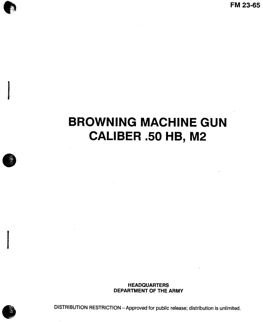 fm 23-65 browning machine gun caliber .50 hb m2
