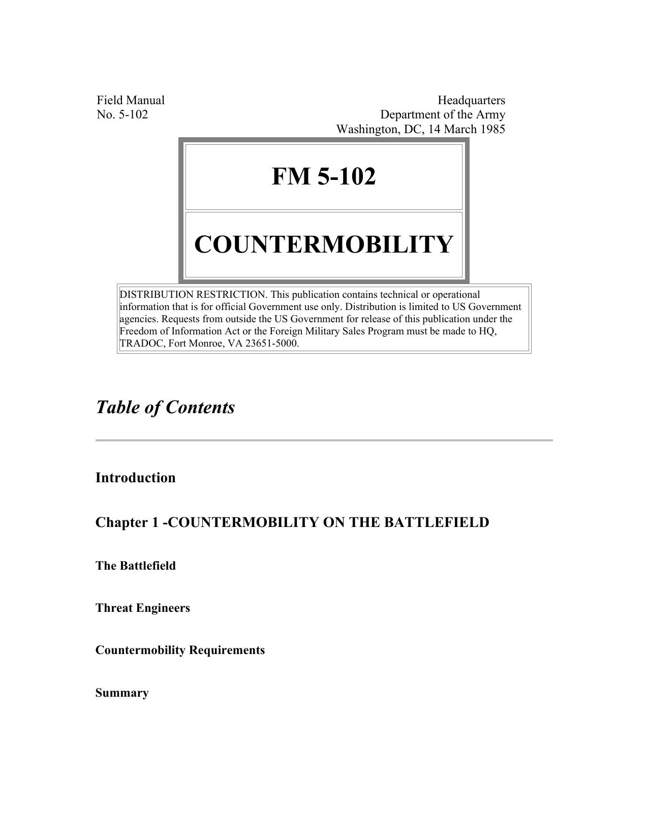 fm 5-102 countermobility