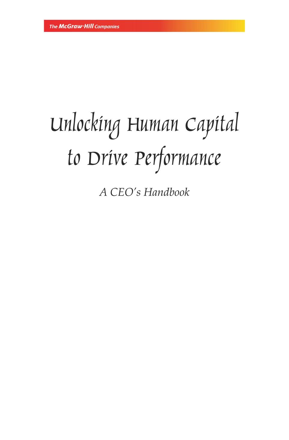 UNLOCKING HUMAN CAPITAL ANAND SANJIV
